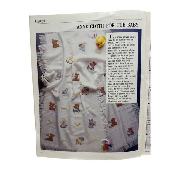 Vintage For The Love of Cross Stitch Project Magazine 1988 LEISURE ARTS V1#1 - Picture 10 of 12